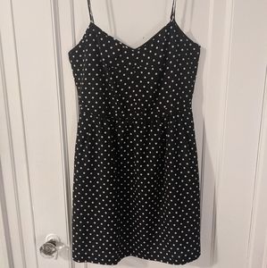 Spaghetti Strap Dress w/pockets, polka dots
